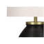 Lighting, 25 po, lampe de table, béton noir, abat-jour ivoire / crème, contemporain-539217563