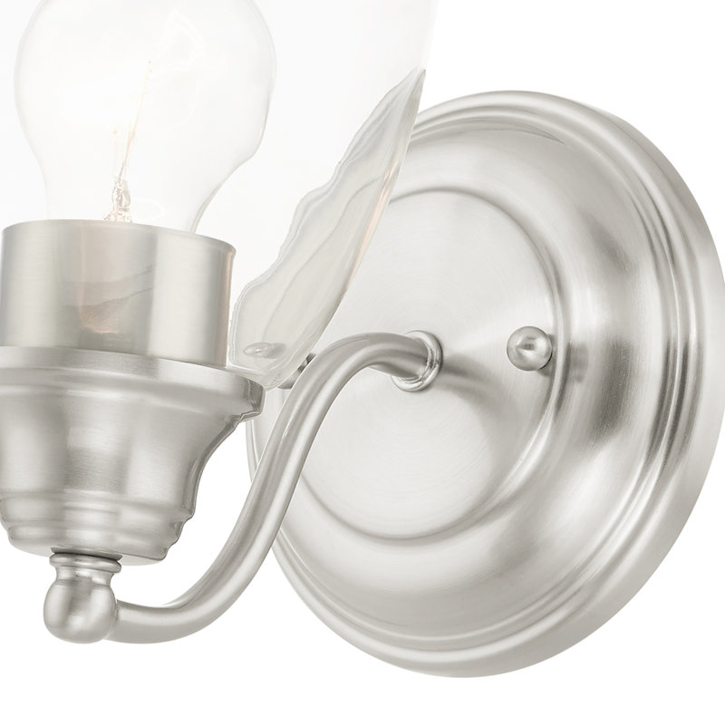 Bargas Dimmable Bath Sconce, Brushed Nickel