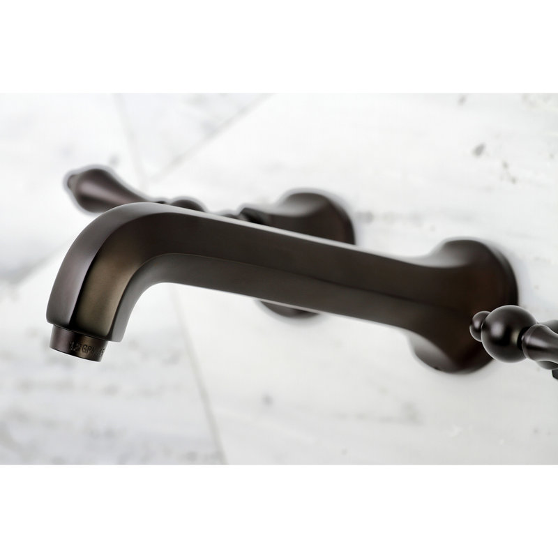 Robinet de salle de bain fixé au mur Metropolitan, Bronze huilé