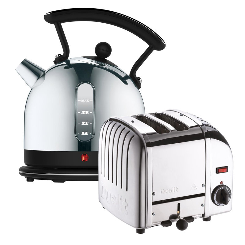Dualit Lite 2L Cordless Dome Kettle with Classic 2 Slice Toaster