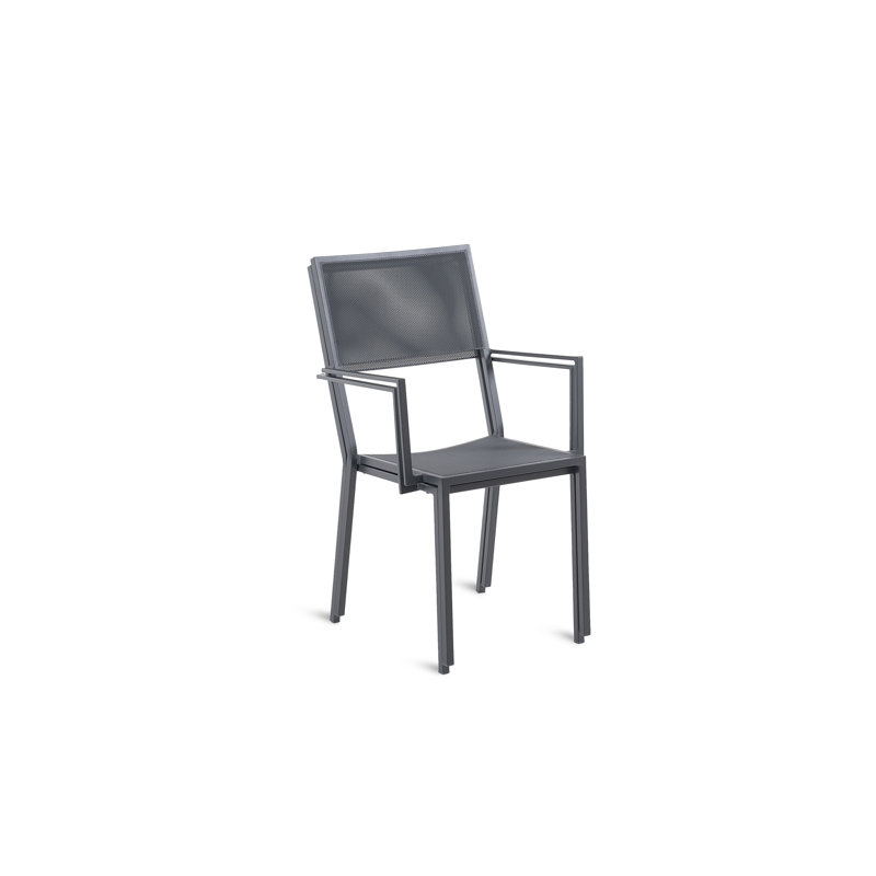 Conrad Outdoor Lounge Chair, Graphite