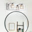 Applique murale pour meuble-lavabo 2 lumières Delvon avec détails en verre transparent et cristal - Éclairage élégant pour les couloirs et les chambres-644365535