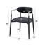 Fauteuil Gavan 2 pièces, similicuir noir