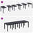 vidaXL Garden Dining Set 13 pcs Anthracite Plastic-464497318