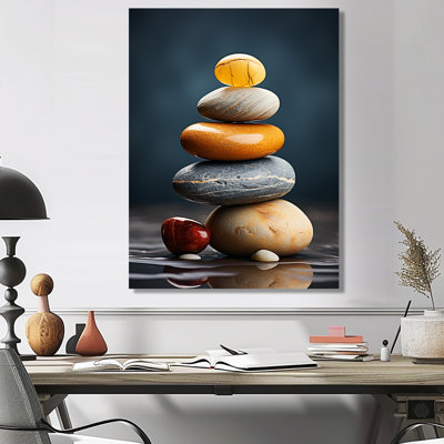 Zen Stones Subtle Serenity IV - Spiritual Stone Wall Art