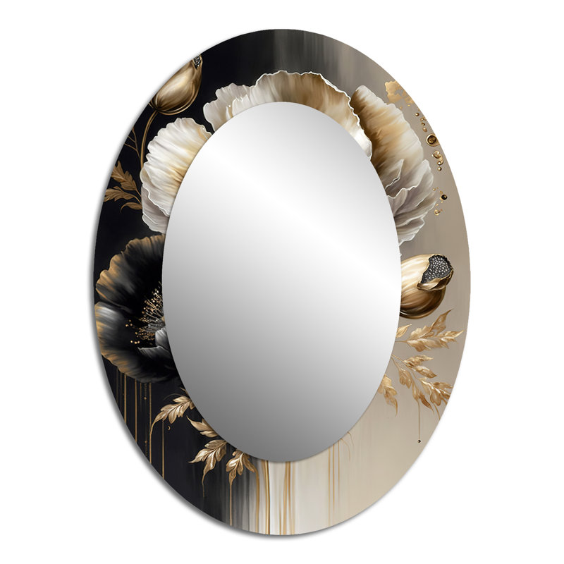 Miroir mural gris traditionnel, 40 po x 30 po