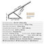 Bed Lift 59x71 in Compatible Bed Size 154 lbs Load DIY Wall Bed Hardware