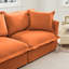 Canapé sans accoudoirs - orange-790186699