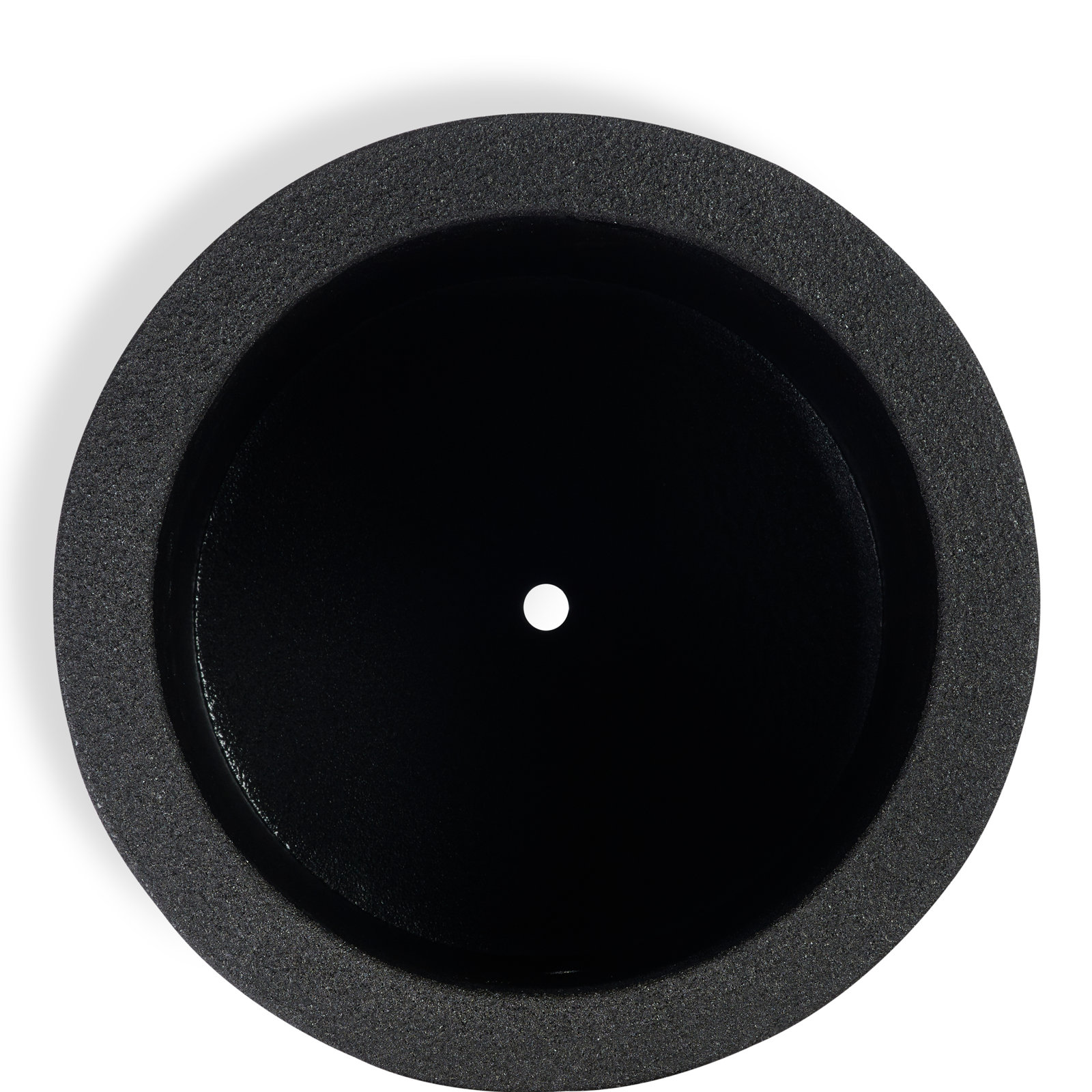Gita 23" Pot Planter, Black Granite