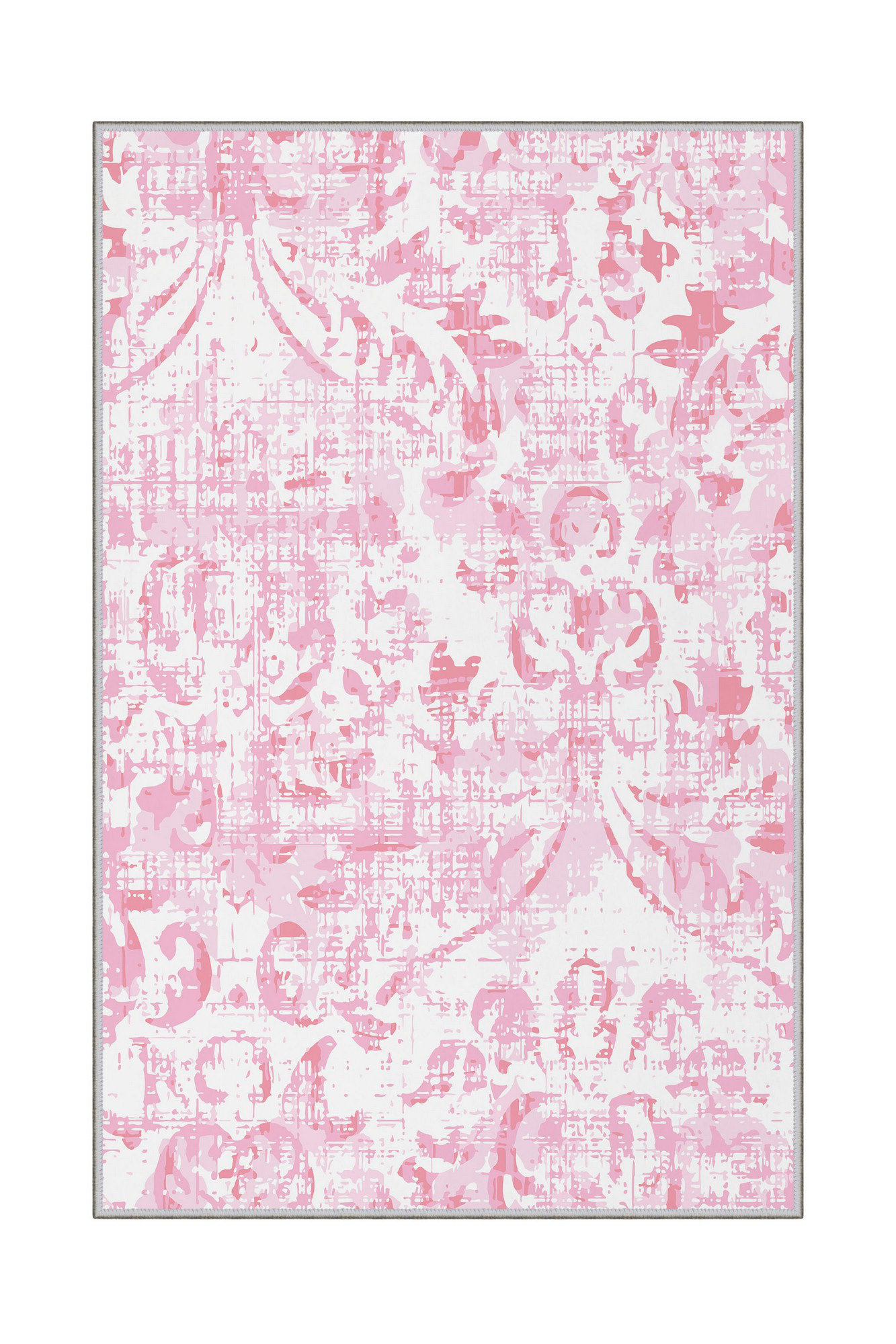 East Urban Home Wellard Damask Machine Made Flatweave Polyester Area ...