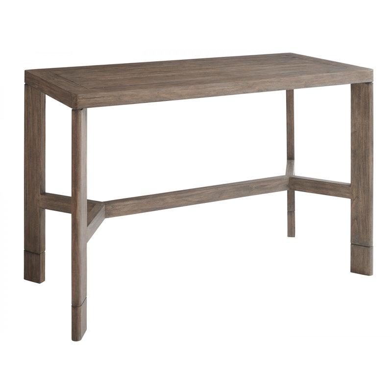 La Jolla Modern Brown Rectangular Cantilevered Bar Table