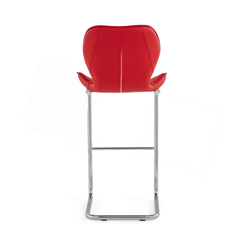 Tabouret de bar 4 pièces Charlotte, Rouge