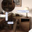 Bureau double caisson en L en bois massif avec 5 tiroirs et bureau-1040572398-1040572386