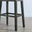Oenone Backless Bar Stools, Upholstered Saddle Seat With Nailhead Trim, Weathered Wood Legs - Set of 2-292398649-292398648-292398651