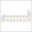 Twin Size Platform Bed Frame with Headboard, Solid Wood Low Profile Platform Bed Frame, Floor Bed with Support Slats, White-129230647