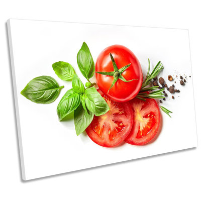 Red Tomato Kitchen Café Framed - Wrapped Canvas Print