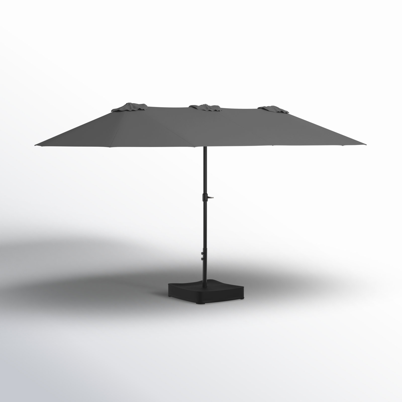 Nyasia 15' Market Umbrella, Light Gray