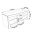 Sondra Unfinished TV Stand for TVs up to 65"