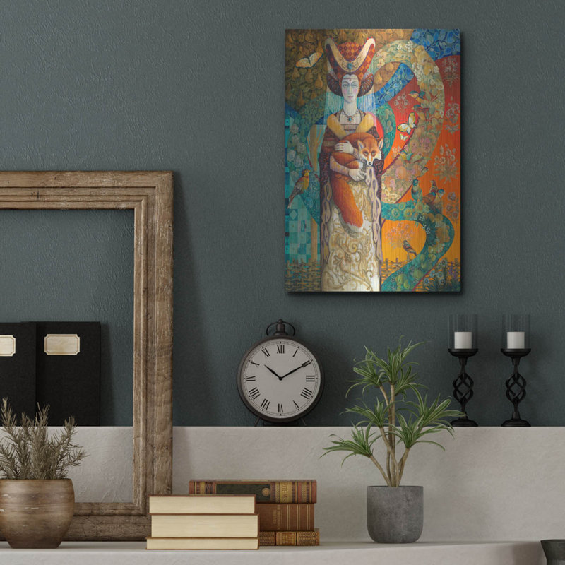 Art mural en métal Darby Home Co «Happily Ever Aftering» par David Galchutt, H 16 po x l 12 po