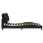Structure de lit vidaXL sans matelas Hvar noir 152 x 203 cm-570231427-570231426