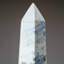 Polished Ocean Jasper Point from Madagascar in Blue/White/Bronze