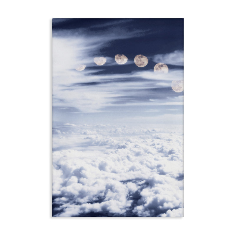 «Moon Phases Over Clouds» par Sundance Group, H 36 po x l 24 po