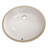 Fine Fixtures Undermount Round Vessel Bathroom Sink - White