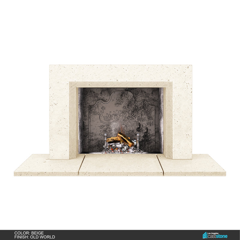 Miami Fireplace Surround, Old World Beige