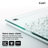 56-61" W X 76" H Frameless Single Sliding Shower Door with 3/8" (10mm) Clear Tempered Glass, Shatter-Resistant Film & Installation Hole Locator - Square Top Rail-114773362