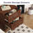 Nightstand, Side Table, End Table, Mid Century Modern Nightstand With Hollowed Drawers, Bedside Tables, Small Nightstands With Storage For Bedroom, Walnut-54698459
