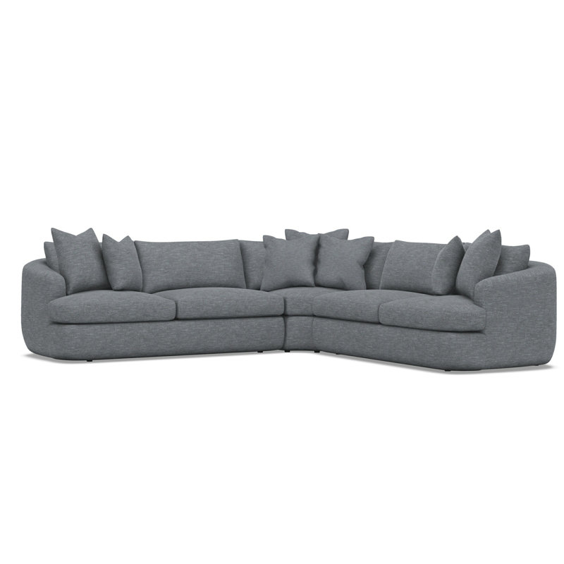 Jules Fabric 3 Pc Sectional, 5555-011