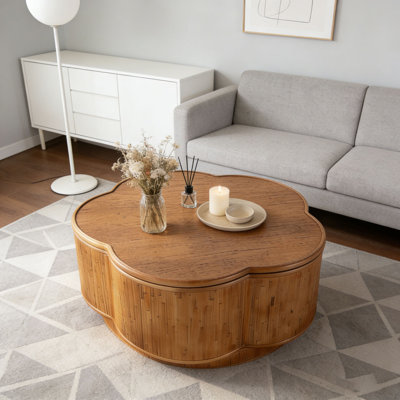 Table basse avec rangement amovible
