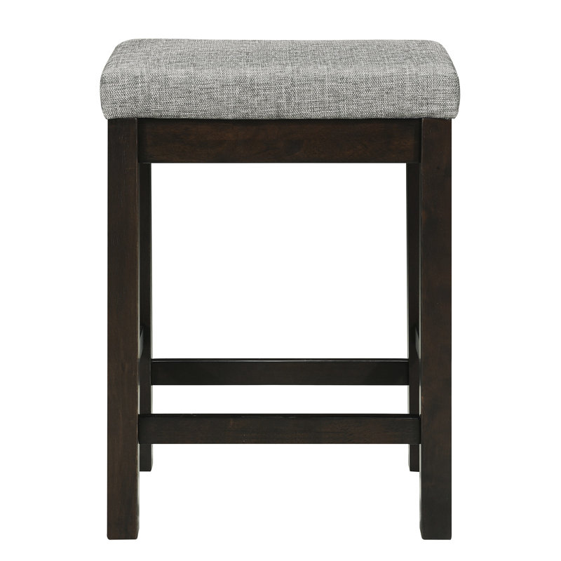 Counter Height Dining Table - 4pc With 3 Stools Ports & Storage Drawer Power Outlets Upholstery, Espresso