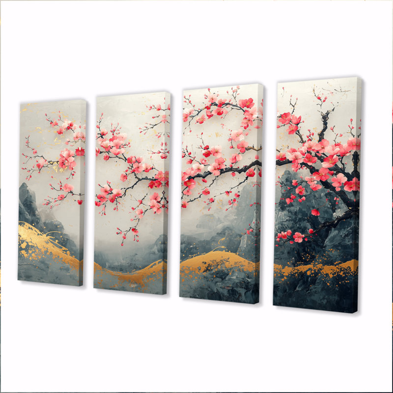 Alcott Hill® Japan Pink Cherry Blossom Tree Landscape II - Cherry ...