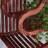 Solid wood shelving floor-to-ceiling flower stand