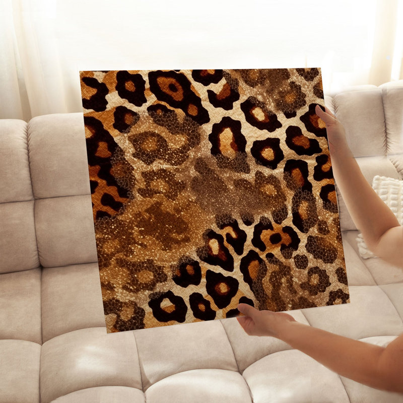 Animals Leopard Pattern II Modern Unframed Art Print, 24" H x 24" W