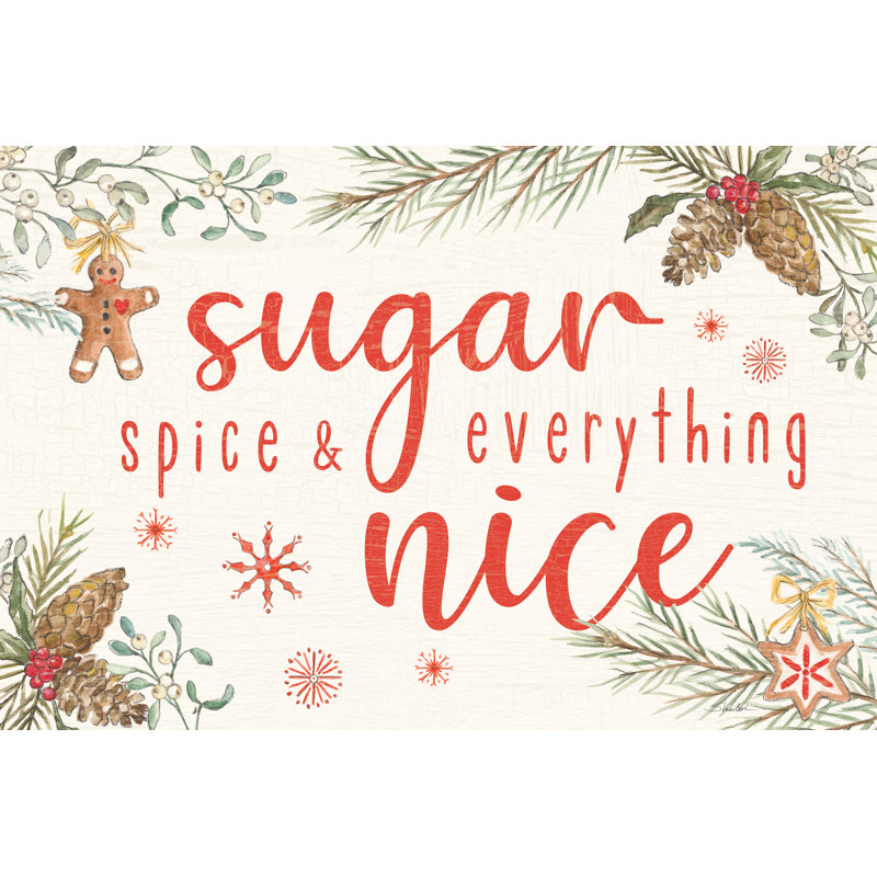 «Jalessa Gingerbread Christmas I On Canvas» par Silvia Vassileva, reproduction, H 12 po x l 18 po x P 1,25 po