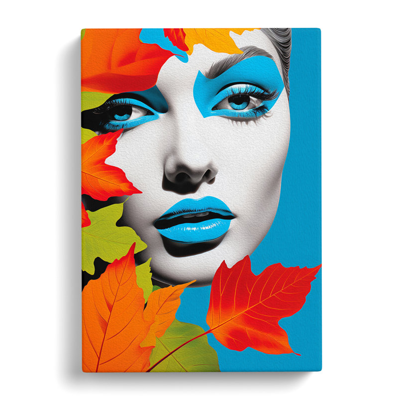 Ivy Leaf Pop - No Frame Print, 60cm H x 40cm W x 3cm D