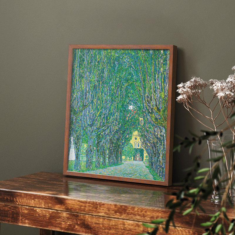 «Gustav Klimt VI» sur, Noyer, H 10 po x l 8 po
