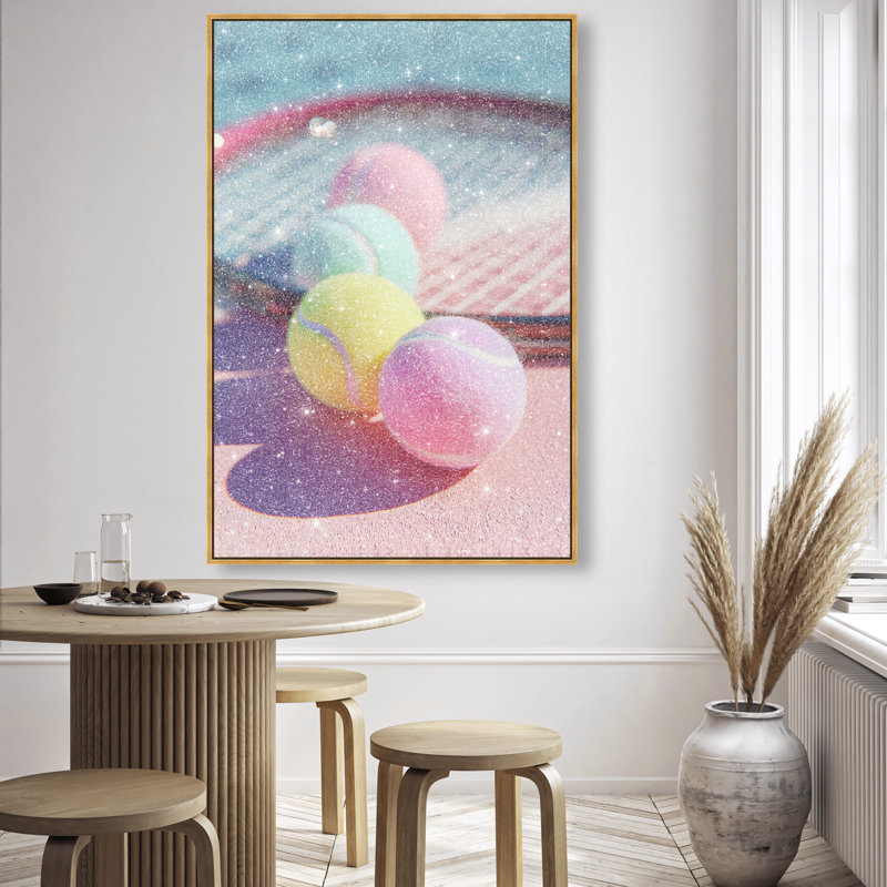 Candy Court Print by Oliver Gal, 31"H x 21"W, Gold Floater Frame