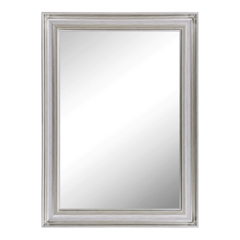 Burke High Density Resin Concave Wall Mirror, Silver, 77cm H x 130.5cm W