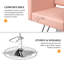 Fauteuil de salon pivotant en similicuir Kynslea-1608770207