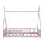 Lit simple en bois avec clôture-1726046345