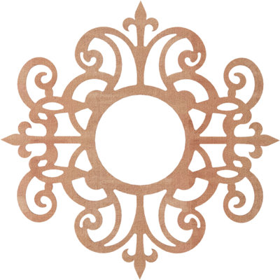 Dijon Dijon Wood Fretwork Pierced Ceiling Medallion