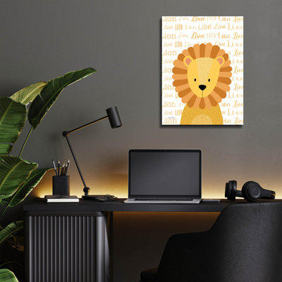 «Baby Lion» par Lisa Larson, art mural en verre acrylique