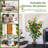 40" Artificial Camellia Tree Faux Flower Plant Artificial Tree in Cement Pot Greenery Potted Plant-632625209