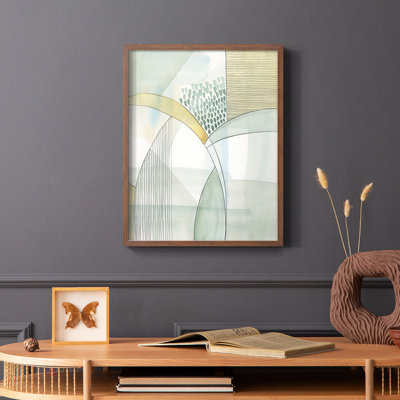 Mint Reflection I Framed Print - Solid Wood