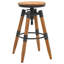 Loomis Solid Wood Adjustable Height Counter Stool