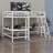 Wood Twin Size L-Shaped Loft Bed With 2 Built-In L-Shaped Desks-654151540