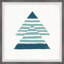 Blue Pyramids 1 Piece Single Picture Frame Painting-41281831